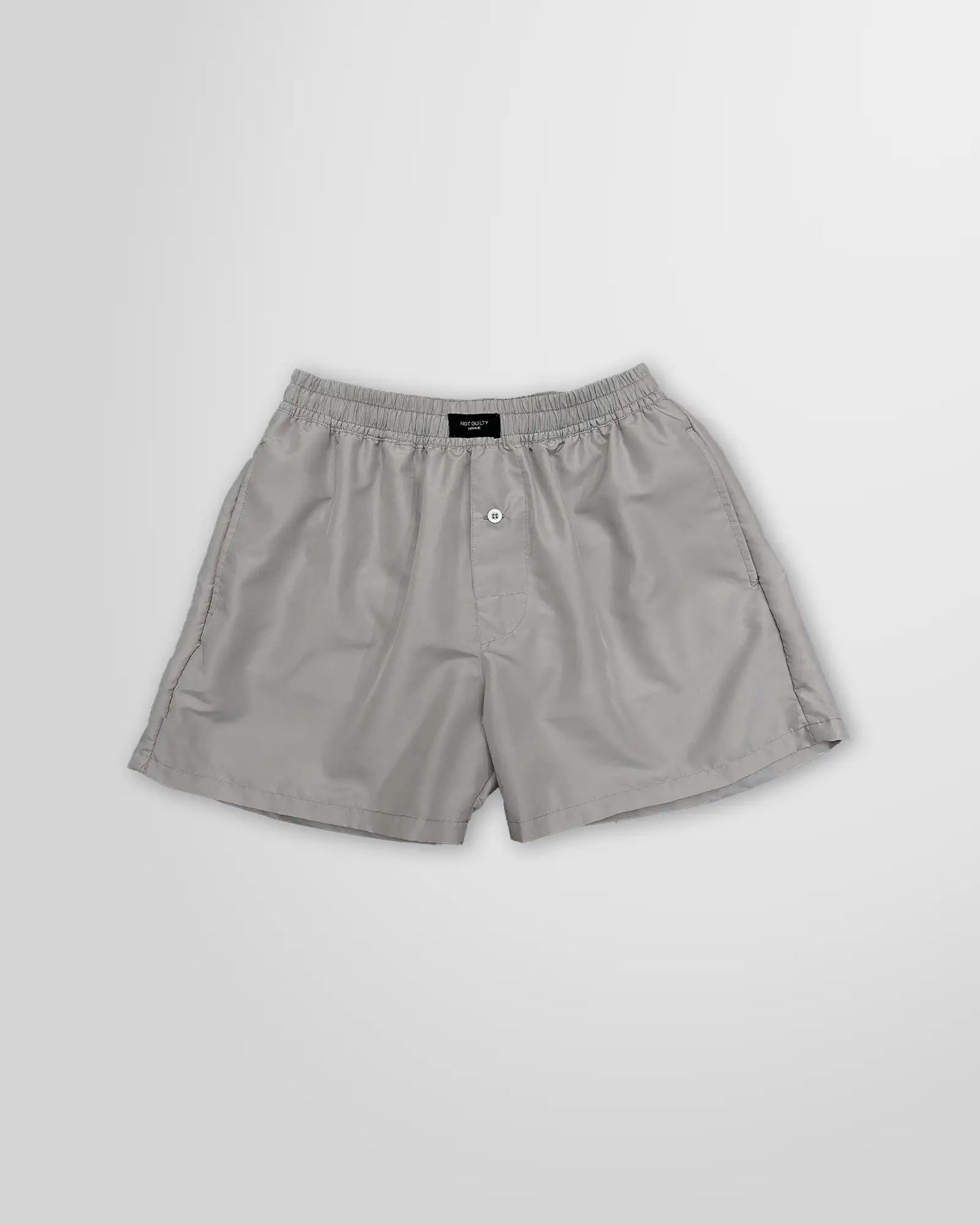 Not Guilty Homme Black Boxer Swim Shorts in Nylon