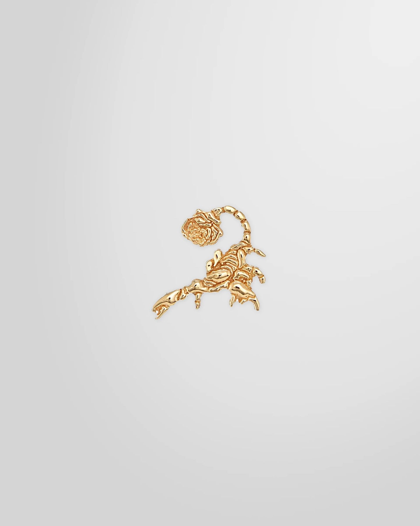 Alan Crocetti Hybrid Stud Earring in gold vermeil finish - front view.