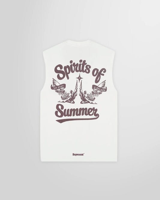 Back view of the Represent Spirit Of Summer tank, displaying the rear graphic print.