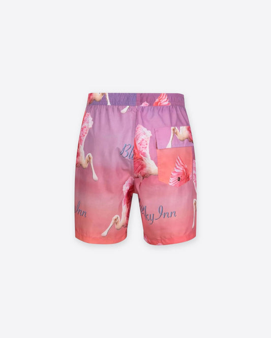 Swim Trunk Pink Birds