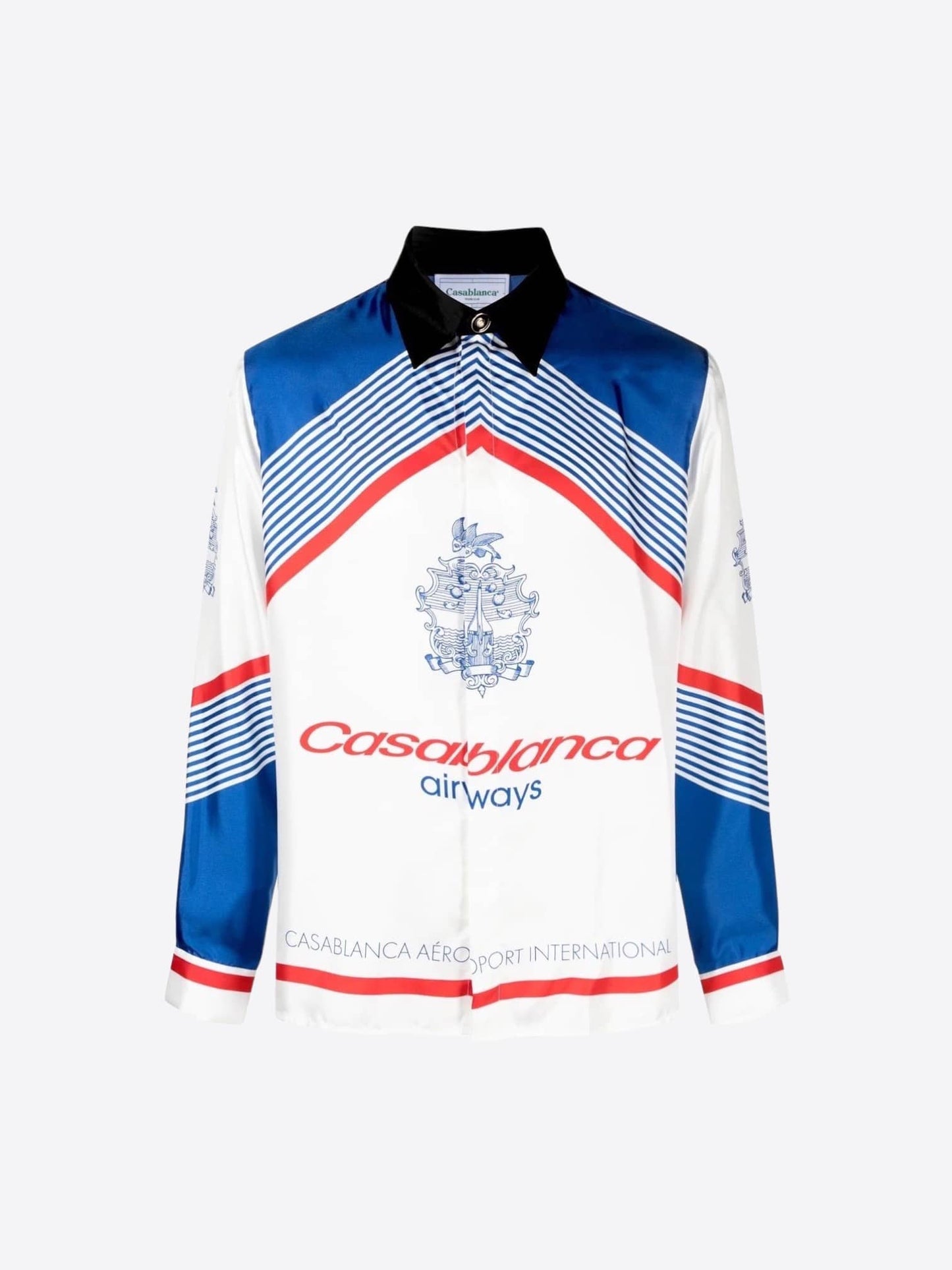 Casablanca Airways Long Sleeve Silk Shirt