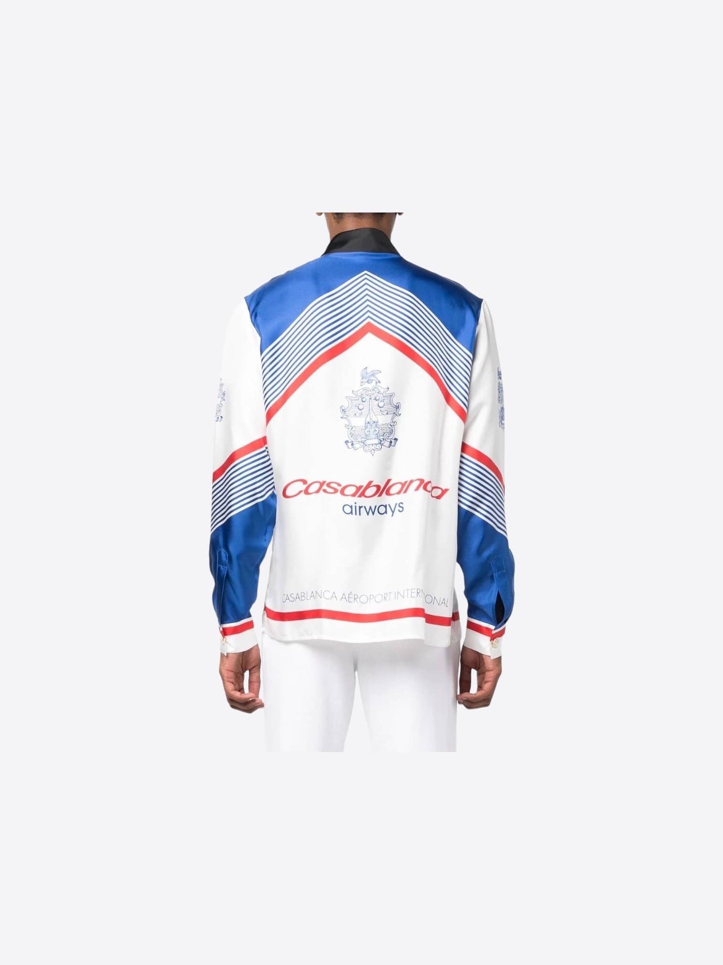 Casablanca Airways Long Sleeve Silk Shirt