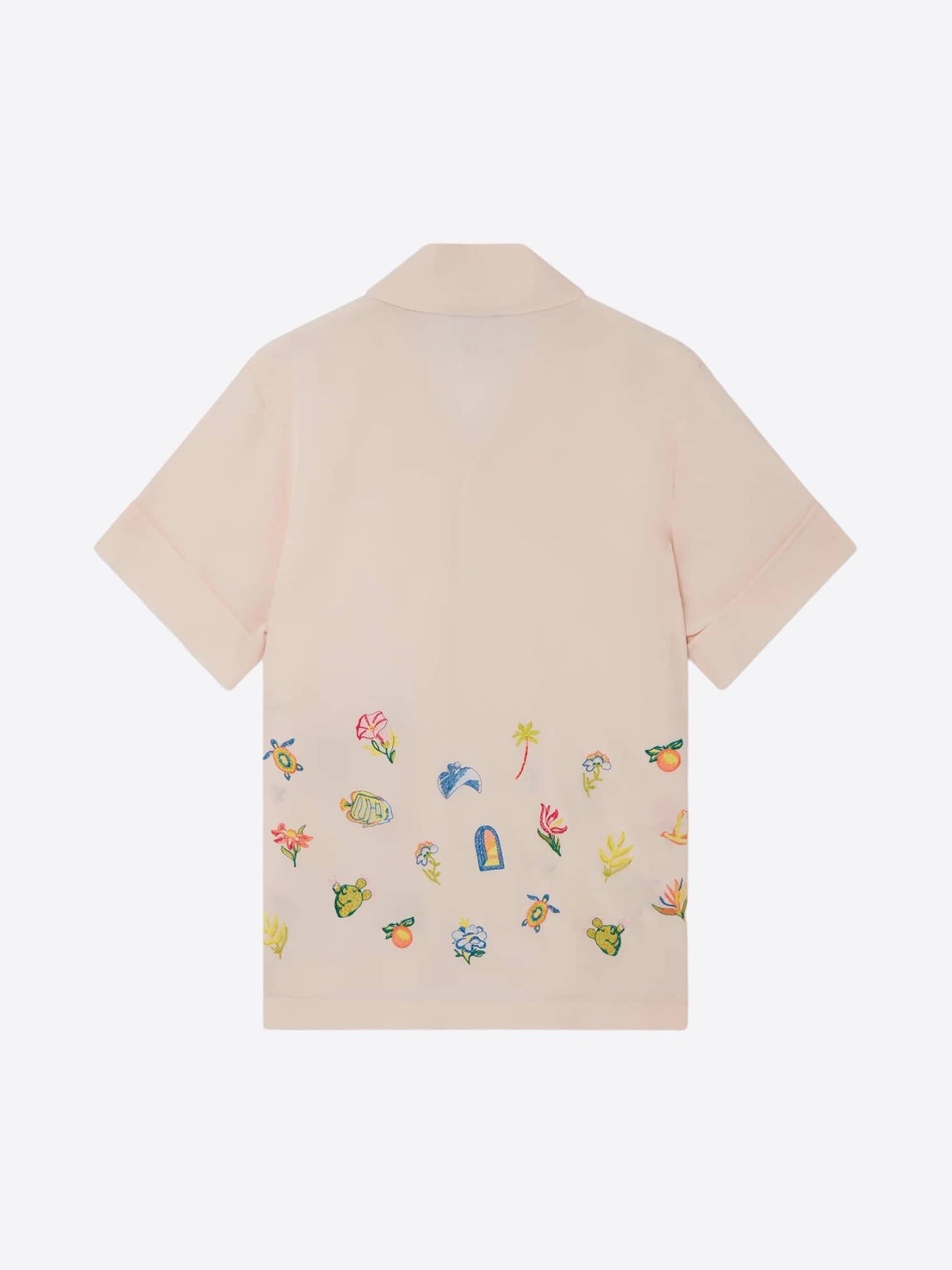 Casablanca Casa Icons Embroidery Silk Shirt