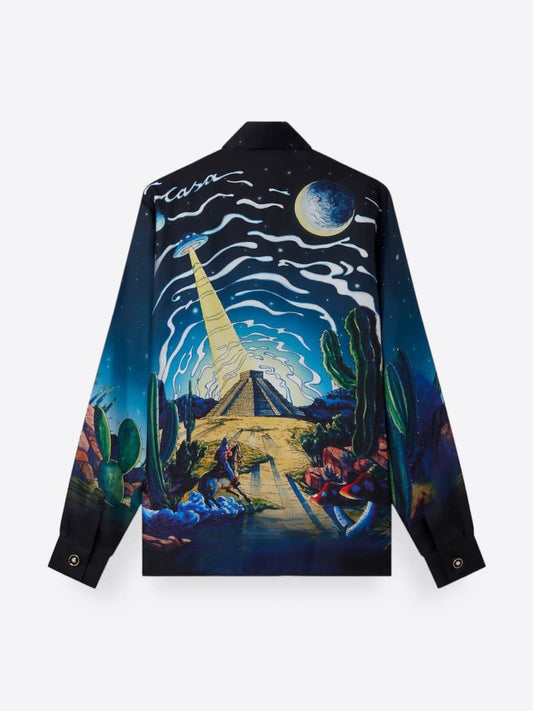 Casablanca Cowboy De L'Espace Silk Shirt