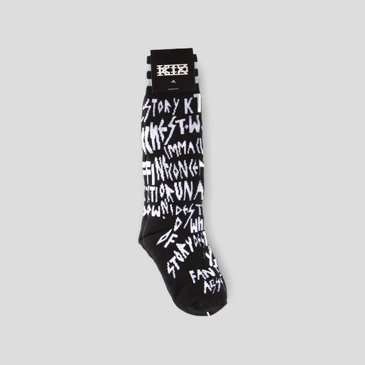 Ktz Multi Letter Socks Black