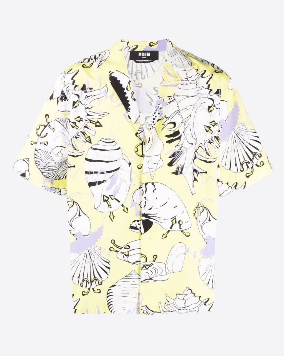 Camisa de bolos con estampado de conchas Punky
