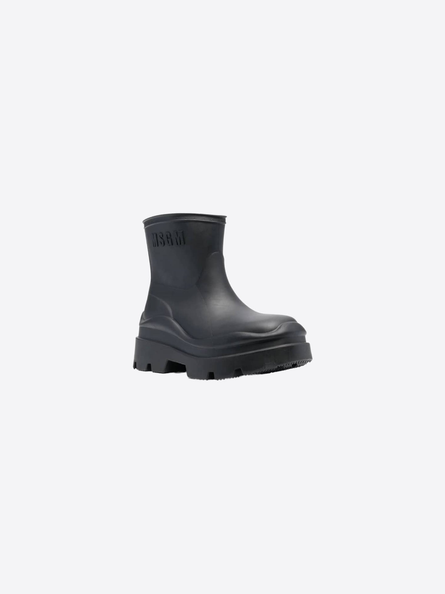 MSGM Black Supergomma Boots SS23