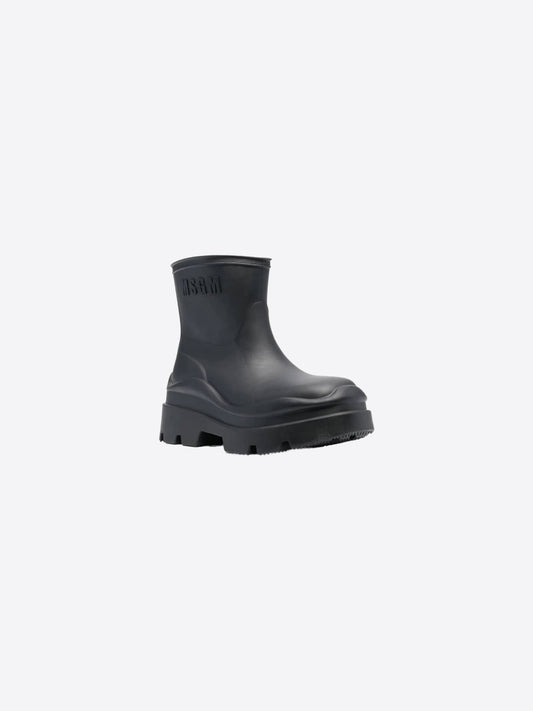 MSGM Black Supergomma Boots SS23