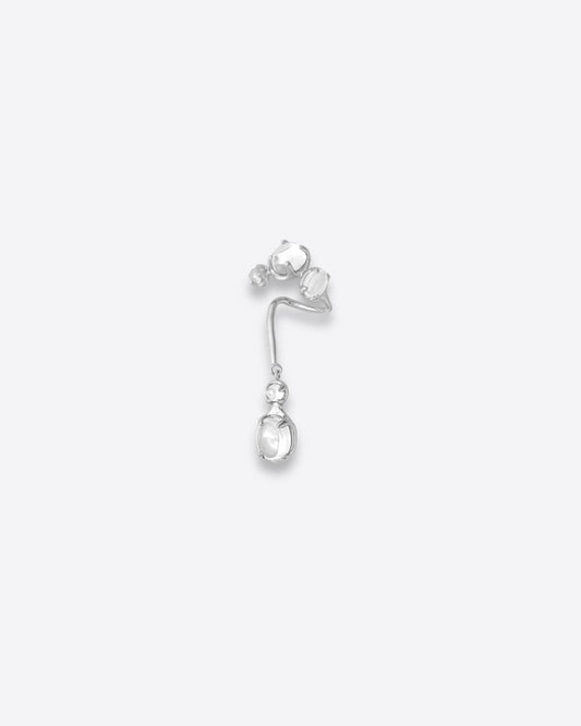 Clear Drip Ear Cuff - Left