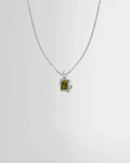 Alan Crocetti Mini Flare Silver Necklace - Peridot