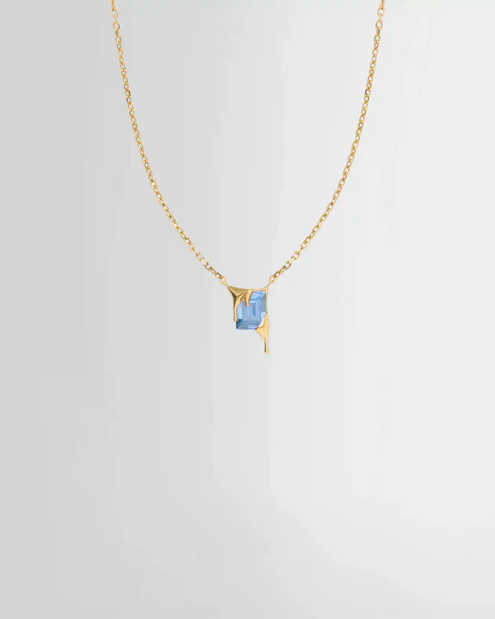 Alan Crocetti Mini Melt Gold Necklace - Sky