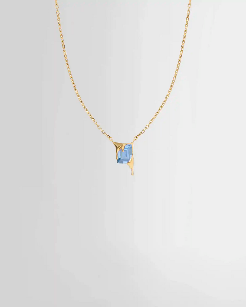 Alan Crocetti Mini Melt Gold Necklace - Sky