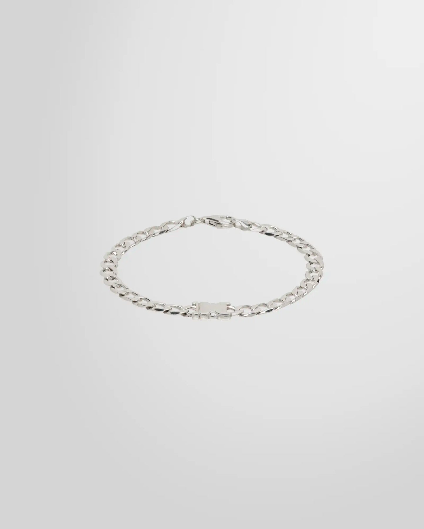 Alan Crocetti Unity Curb Silver Chain Bracelet