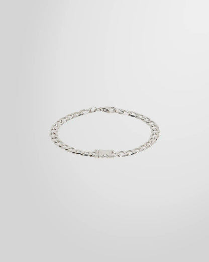Alan Crocetti Unity Curb Silver Chain Bracelet