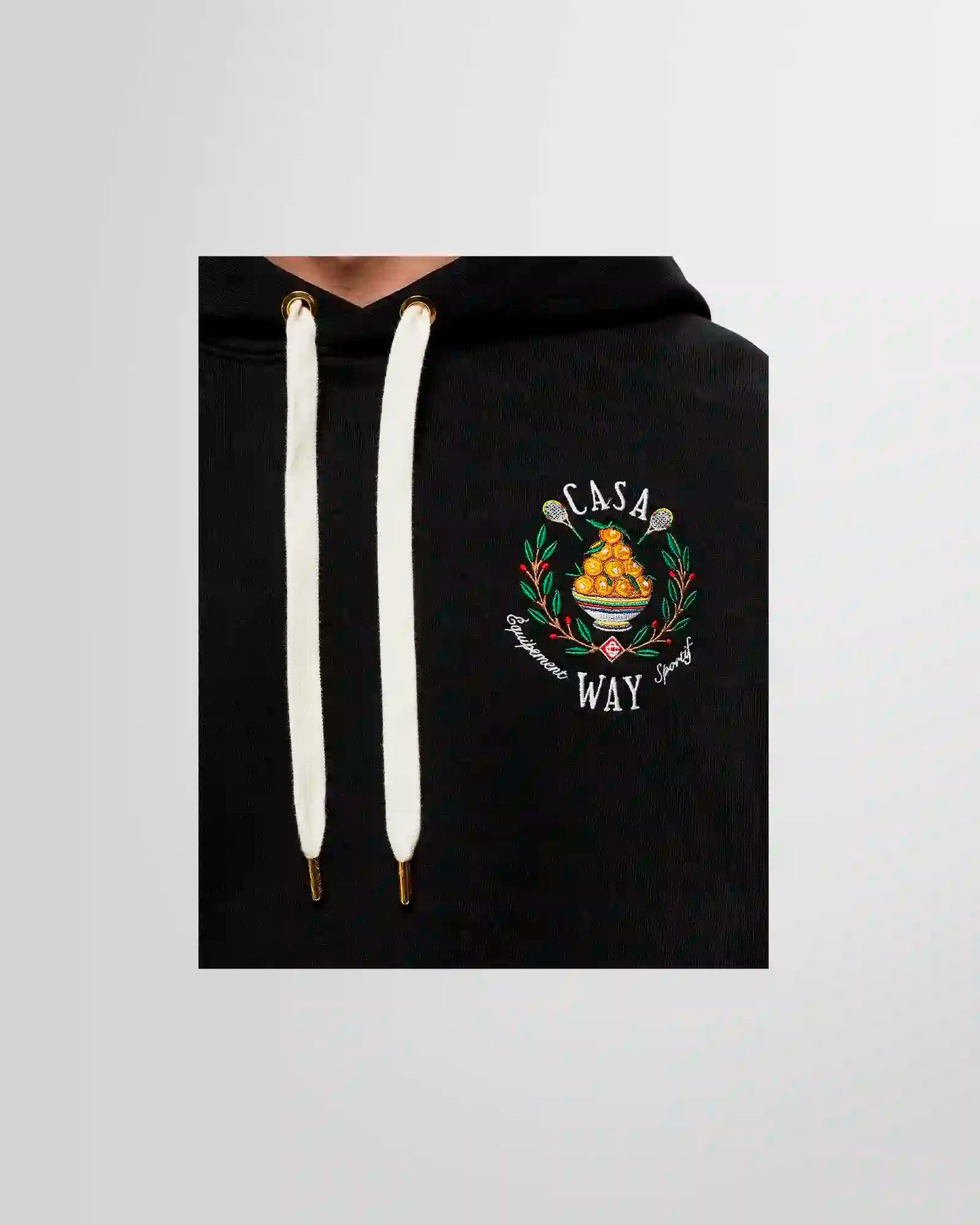 Casa Way Logo Embroidered Hooded Sweatshirt