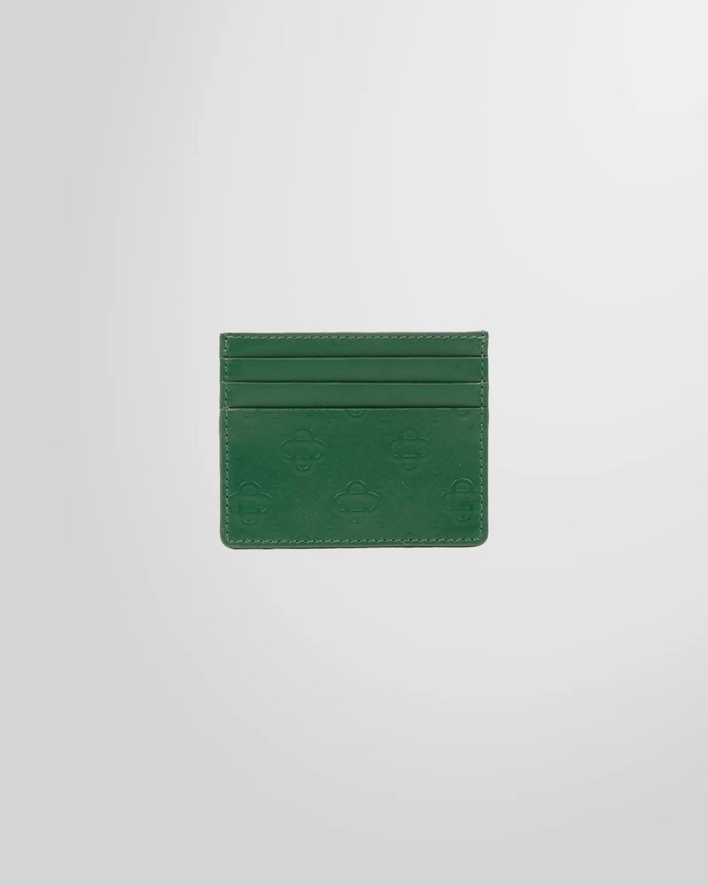 Casablanca Green Leather Embossed Card Holder