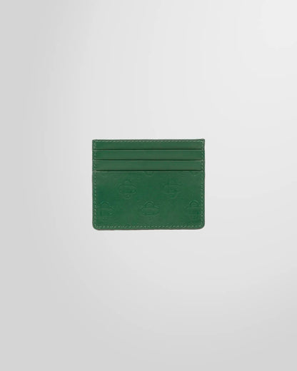 Casablanca Green Leather Embossed Card Holder