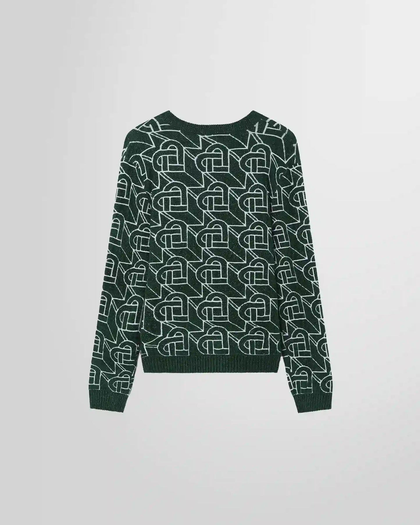 Casablanca Heart Monogram Jumper Green