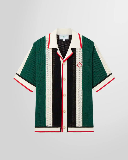 Casablanca Striped Mesh Shirt 