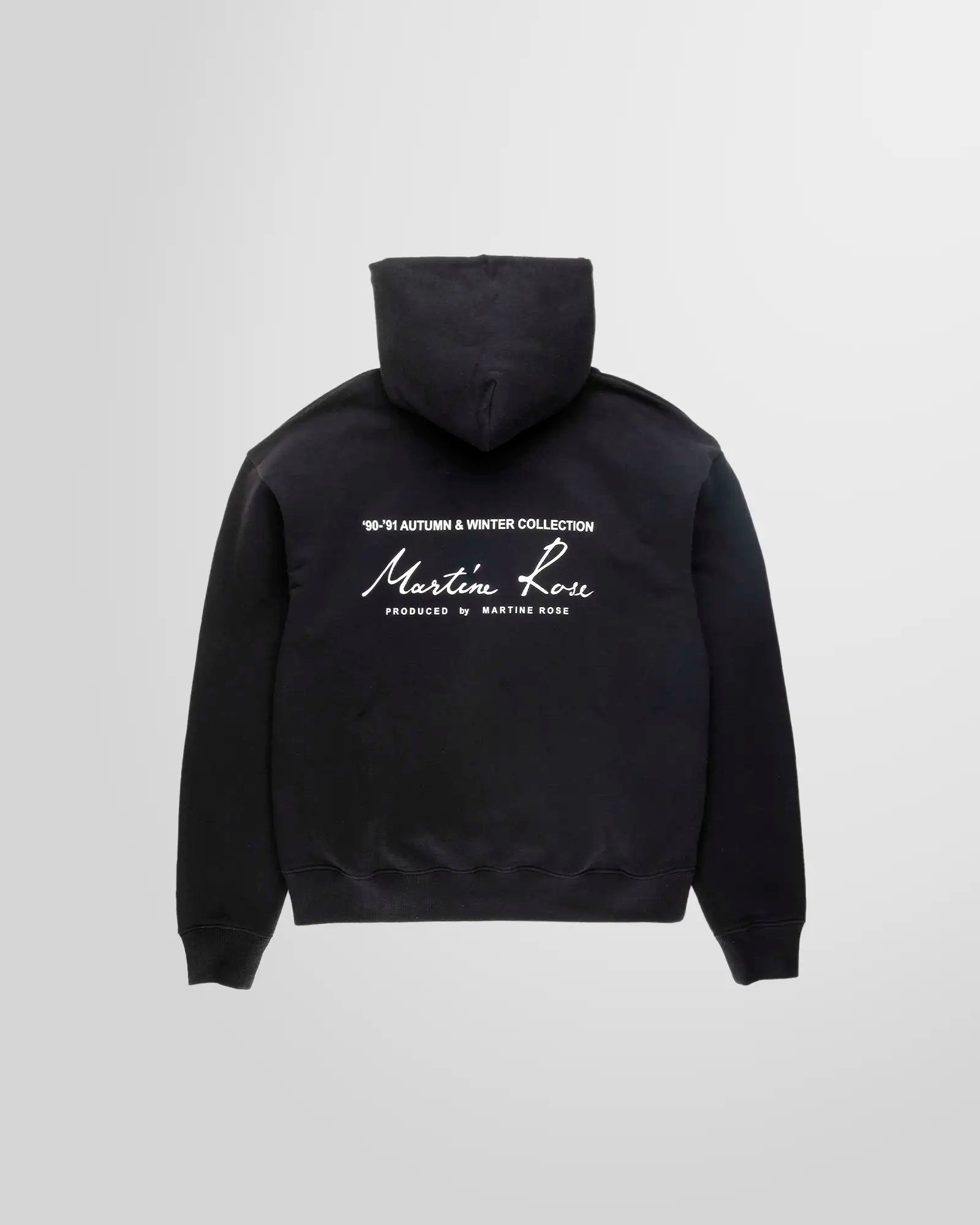 Martine Rose Classic Hoodie Black back view