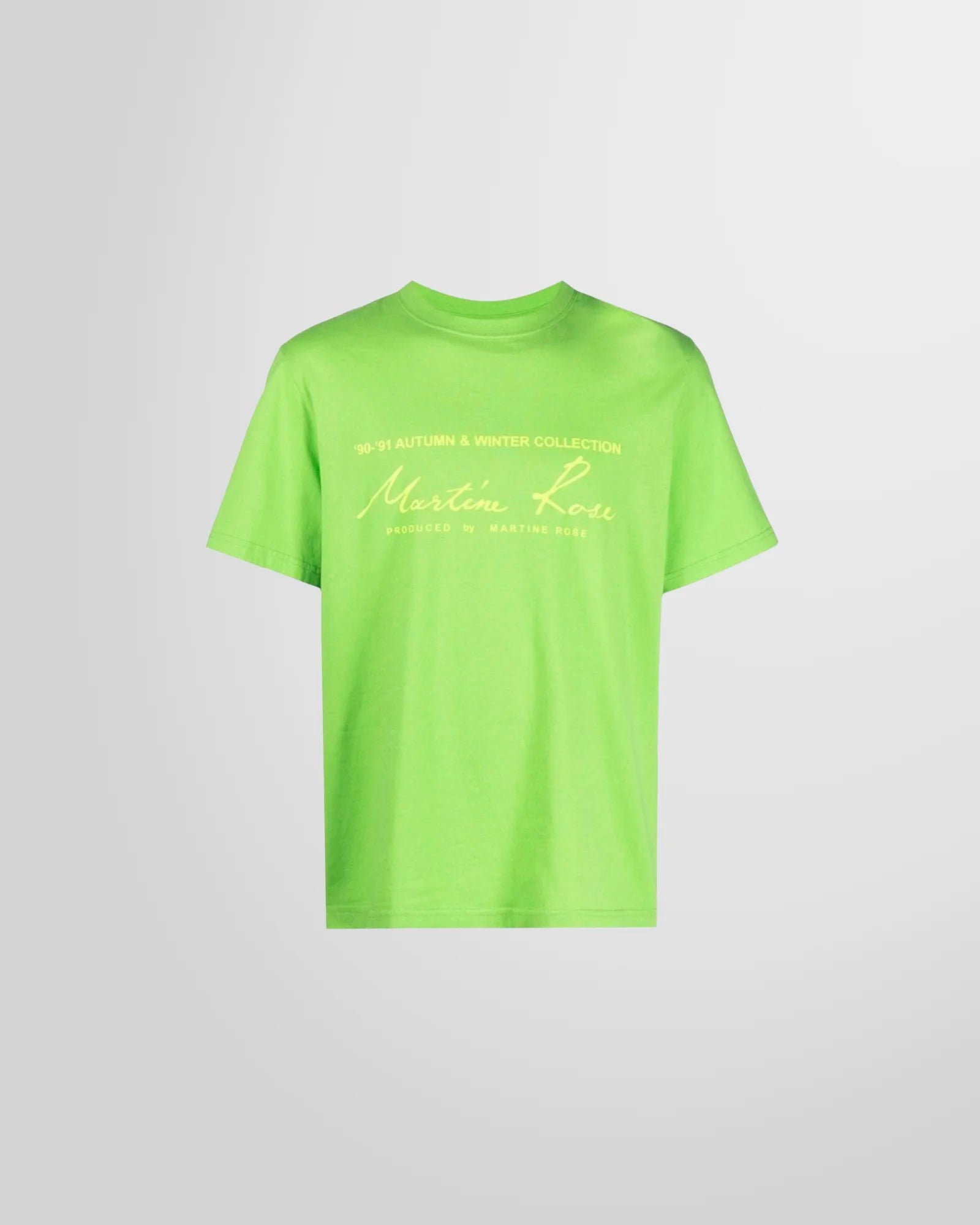 Martine Rose Fluor Green Classic T-Shirt