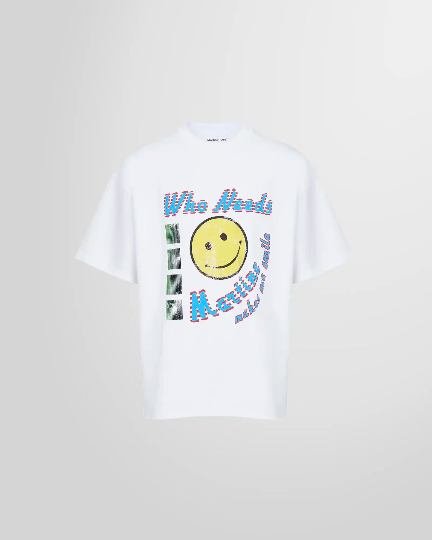 Martine Rose White Acid Oversized T-Shirt