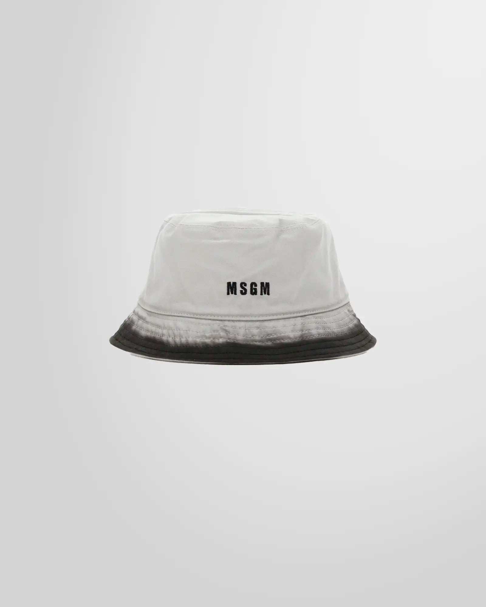 Msgm Ice Grey Logo Bucket Hat