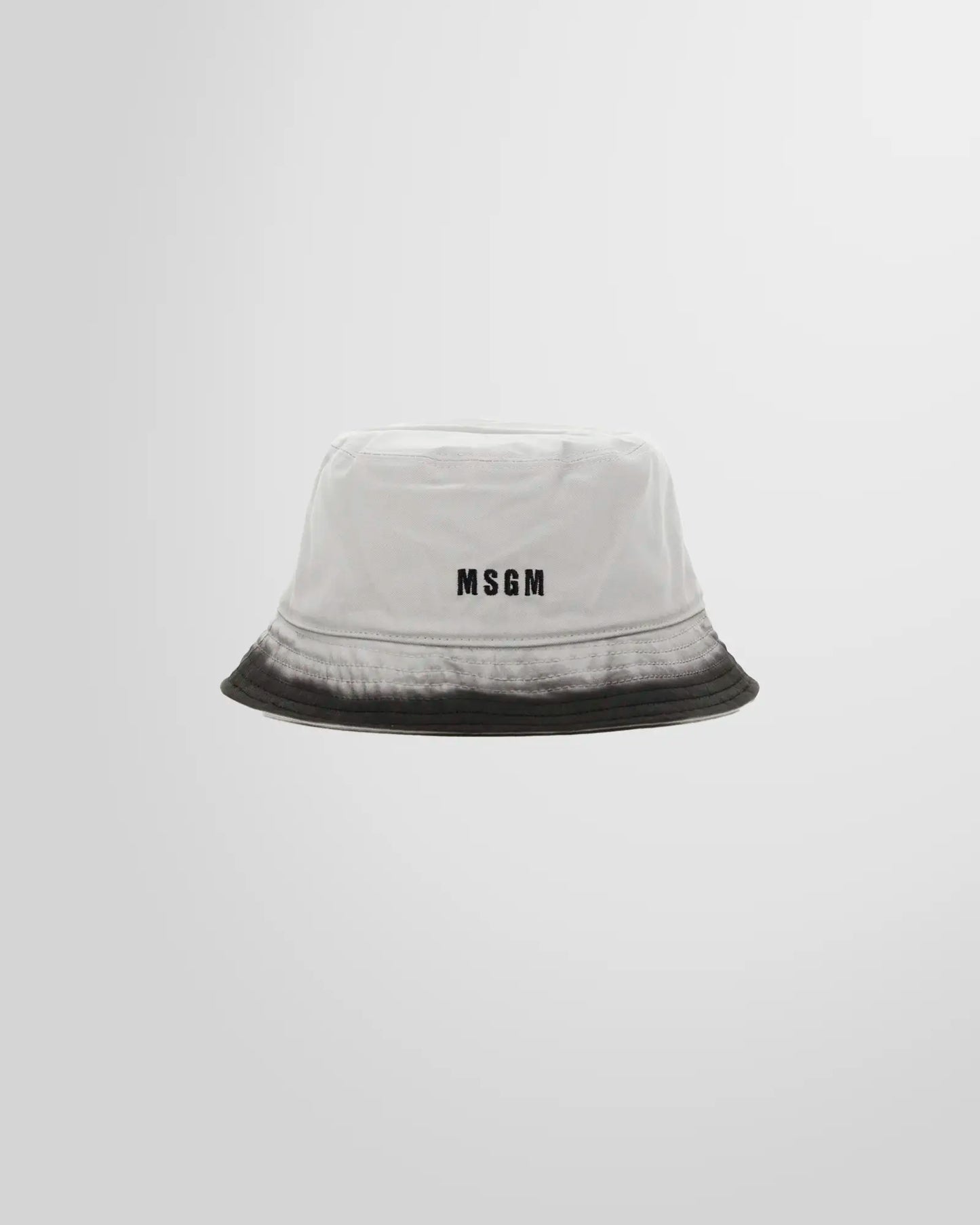 Msgm Ice Grey Logo Bucket Hat