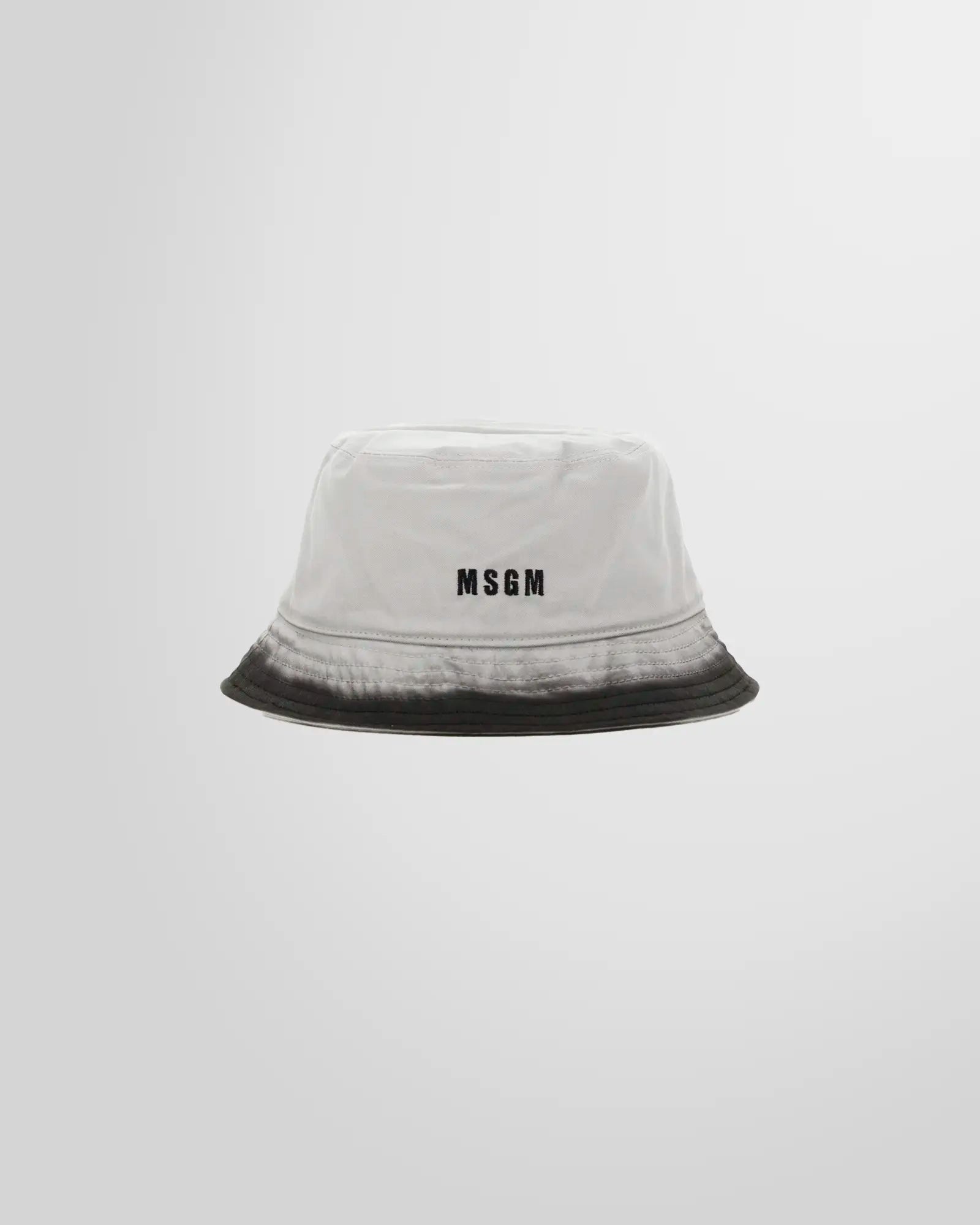 Msgm Ice Grey Logo Bucket Hat