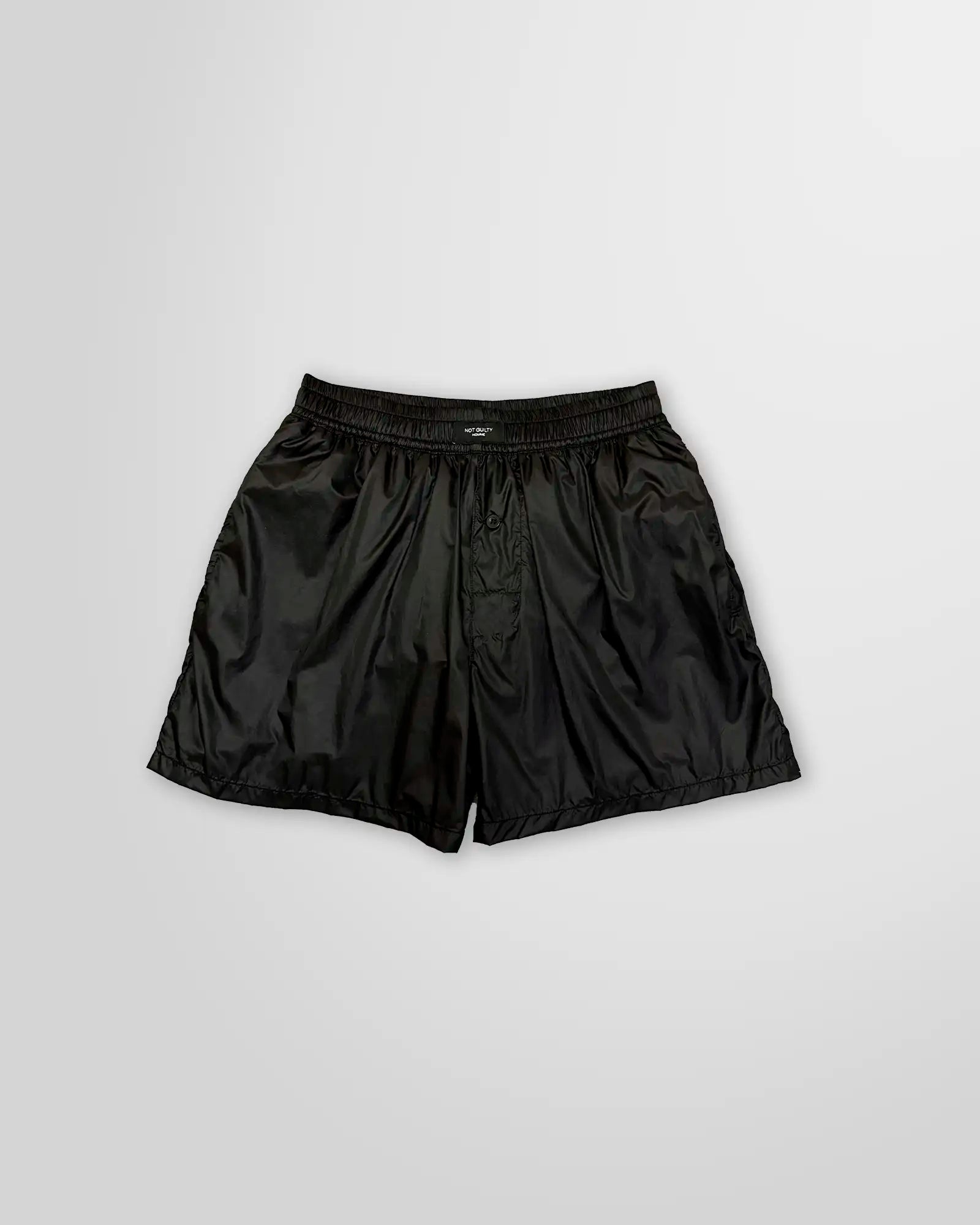Not Guilty Homme Black Nylon Boxer Swim Shorts