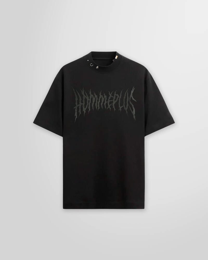 Black metal printed t-shirt from Not Guilty Homme