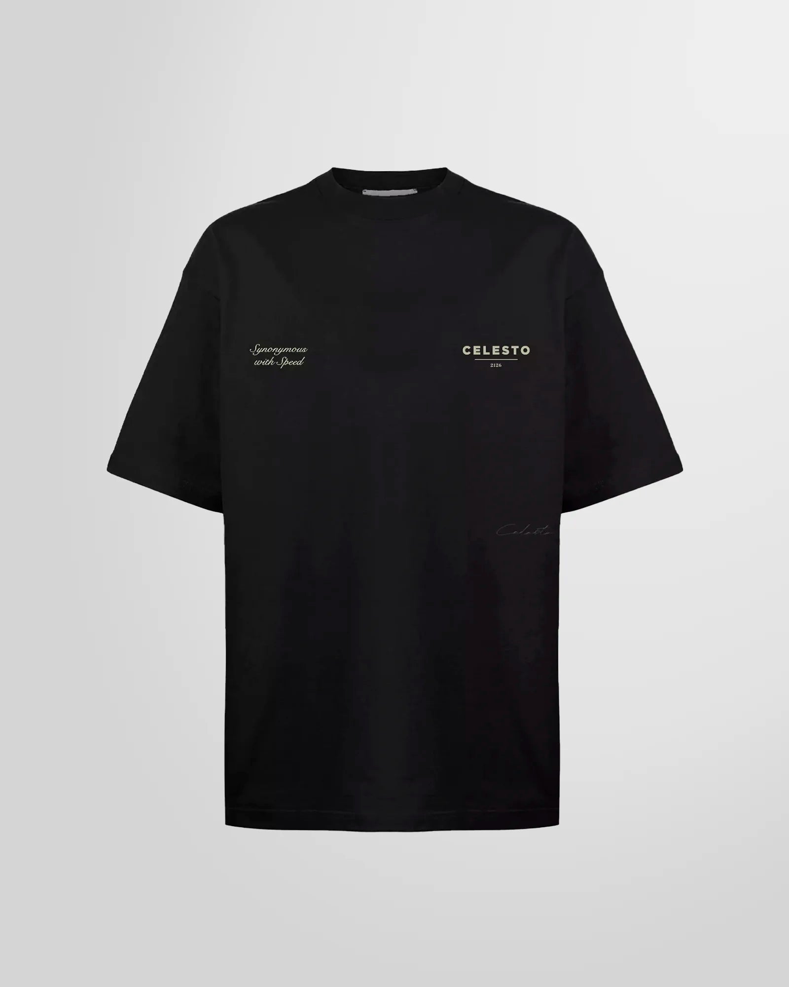 Celesto Black P1 Pole Position T-Shirt | HOMME+ Ibiza menswear store Celesto Black P1 Pole Position T-Shirt | HOMME+ Ibiza menswear store