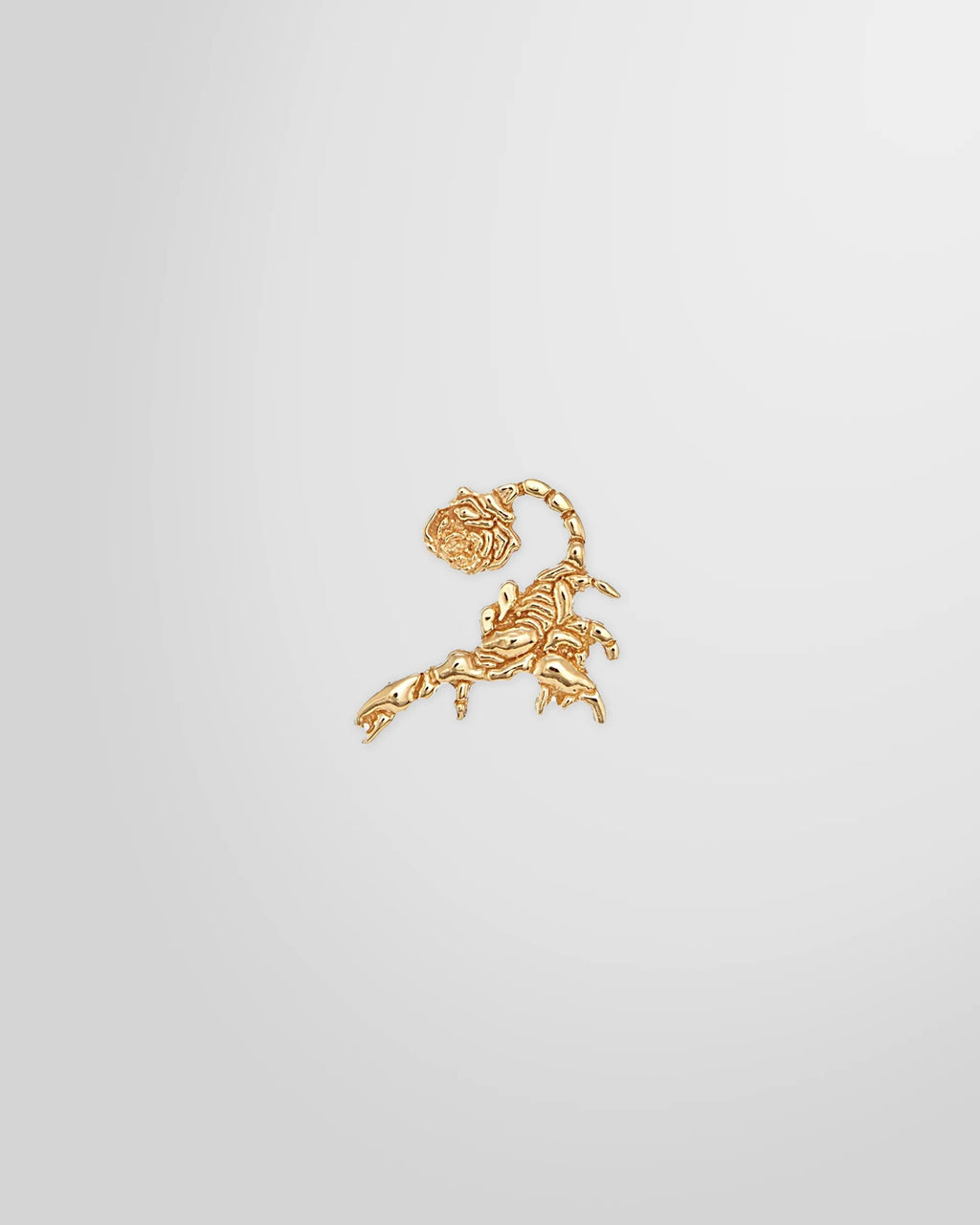 Alan Crocetti Hybrid Stud Earring in gold vermeil finish - front view.