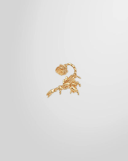 Alan Crocetti Hybrid Stud Earring in gold vermeil finish - front view.