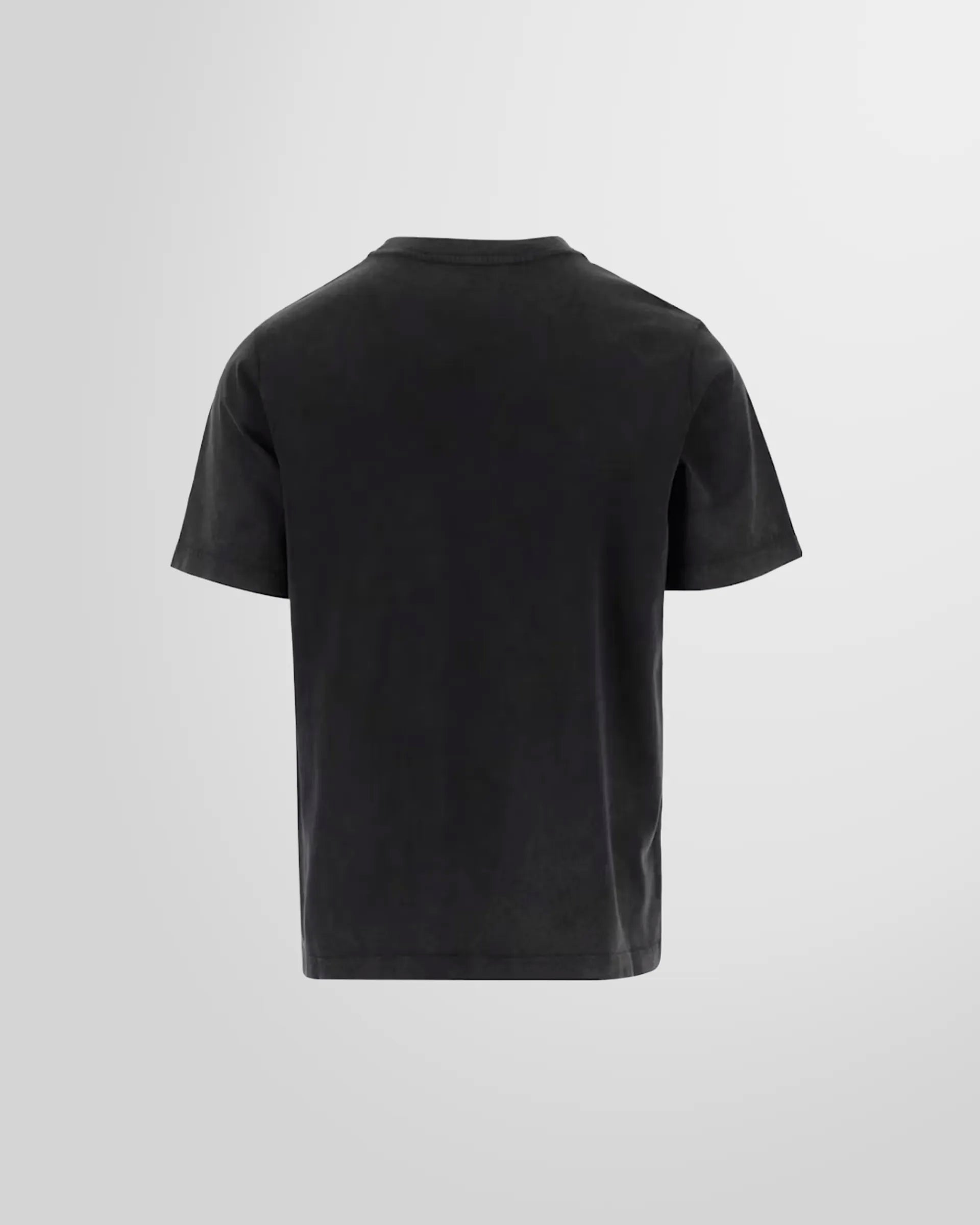 Back view of the faded black Casablanca t-shirt, showing the clean design and fit.