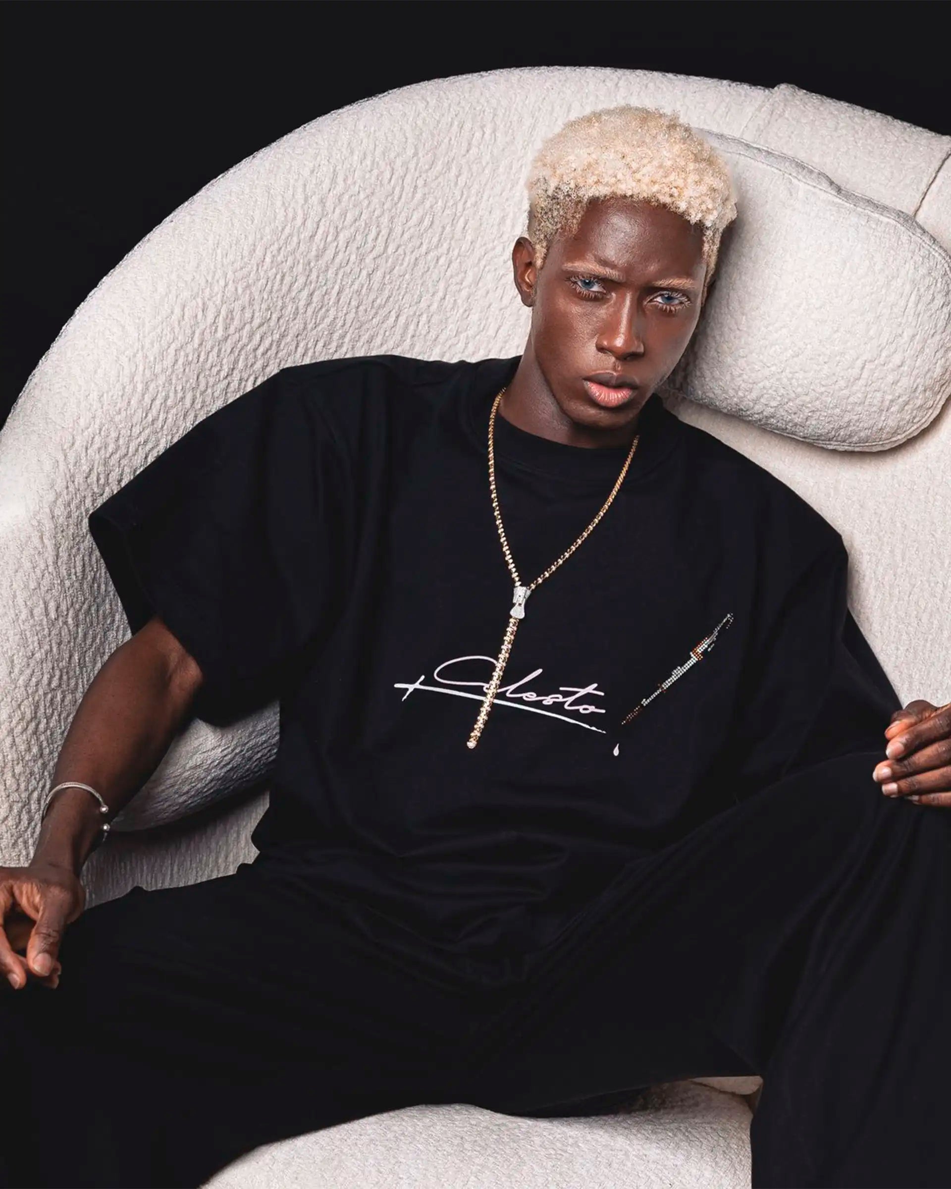 A featured piece from the Celesto SS25 collection, showcasing the new season of luxury streetwear.