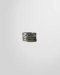 Front view of the Silver Stacking Rings from Goti