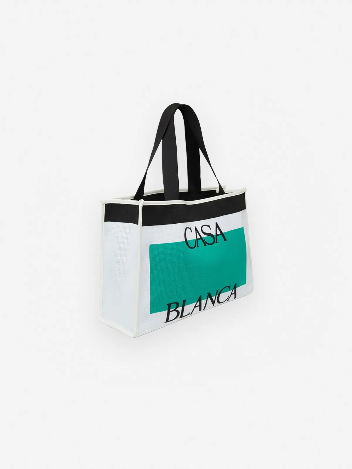Mobile homepage banner featuring a Casablanca Shopping Bag, link to Casablanca collection.