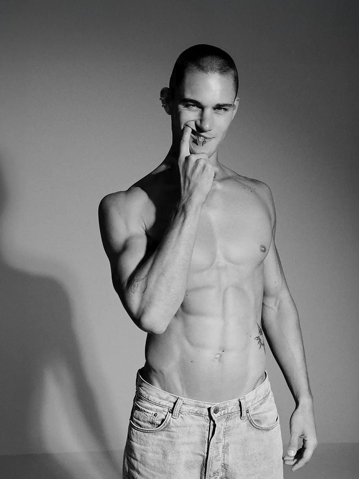 Mobile homepage banner with a model wearing Alan Crocetti jewellery, link to Alan Crocetti collection