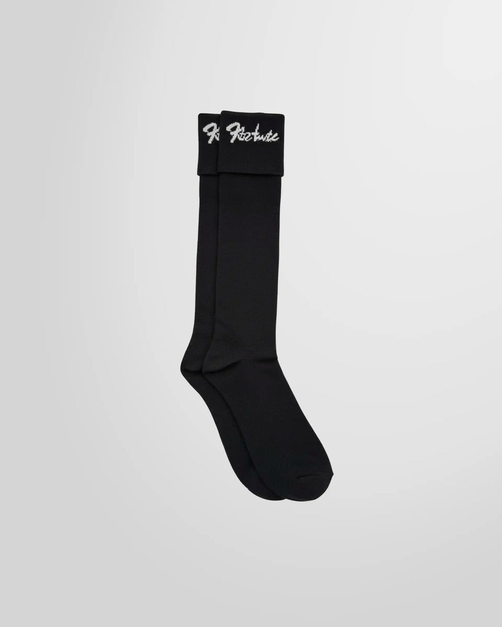 Front view of the KTZ Logo Knitted Socks in black.