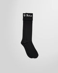 Front view of the KTZ Logo Knitted Socks in black.