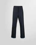 Martine Rose Sports Hem Trousers in navy check wool - front view.