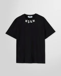 Front view of Msgm brushed logo t-shirt.
