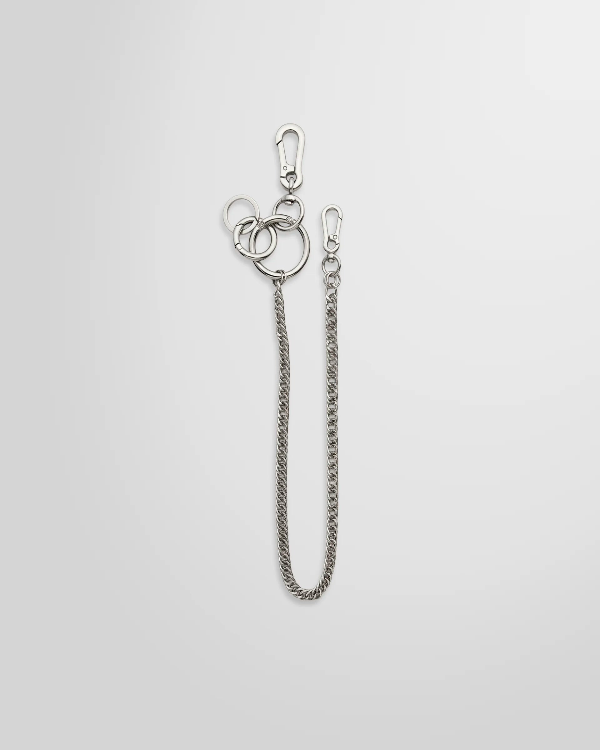 Front view of the Not Guilty Homme Custer Chain in silver.