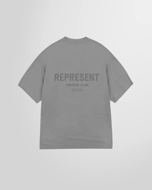 Back view of the Represent Owners Club T-Shirt, displaying the large high-build branding.