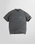 Front view of the Represent Script Logo T-Shirt in vintage grey.