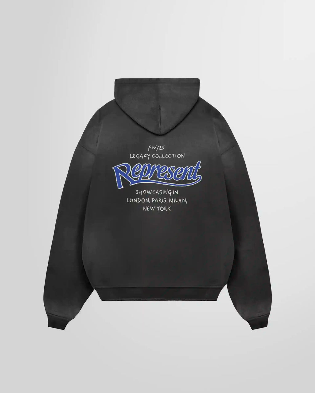 Back view showing the large Legacy Showcasing graphic on the hoodie.
