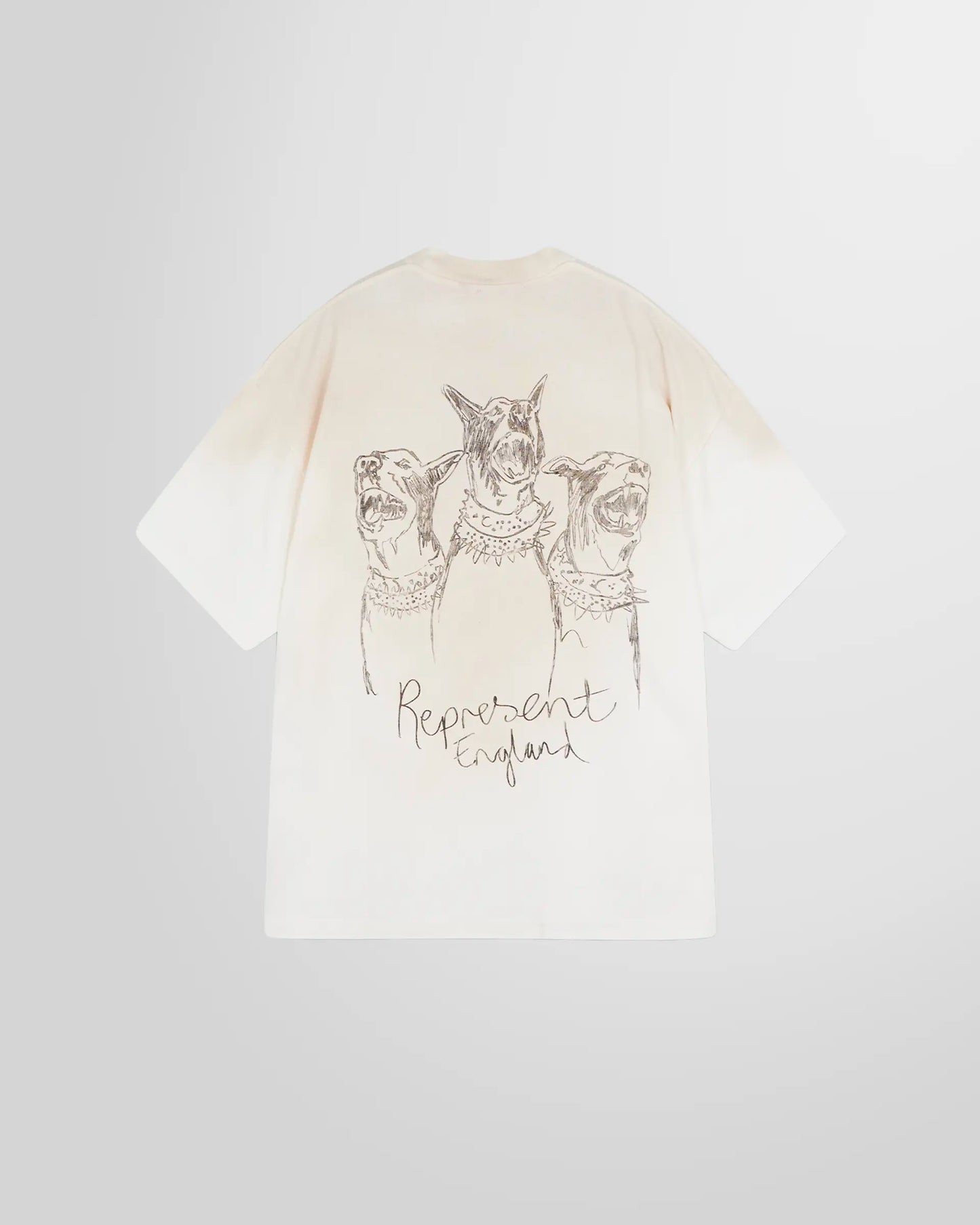 Back view showing the hand‑drawn Thoroughbred graphic on the reverse.