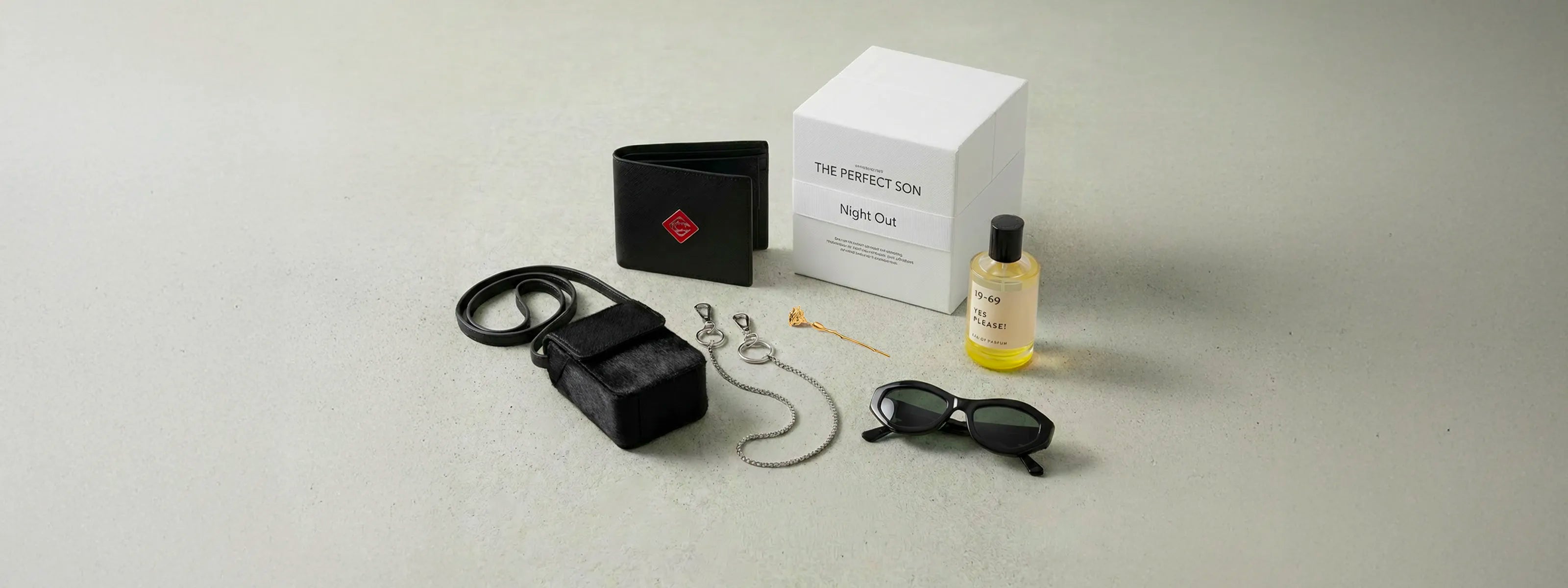 Selected by HOMME+ Gift Guide landing hero featuring curated gift picks.