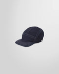 Front view of the Dark Blue 5 Panels Cap by Sunnei.